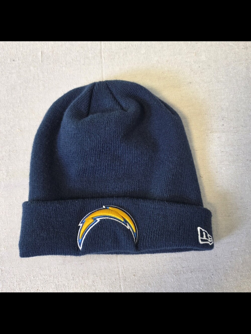 New Era NFL Los Angeles Chargers Beanie Cuffed Winter Hat Navy Blue OS